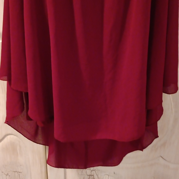 Libian Vibrant Red Blouse - Picture 5 of 7